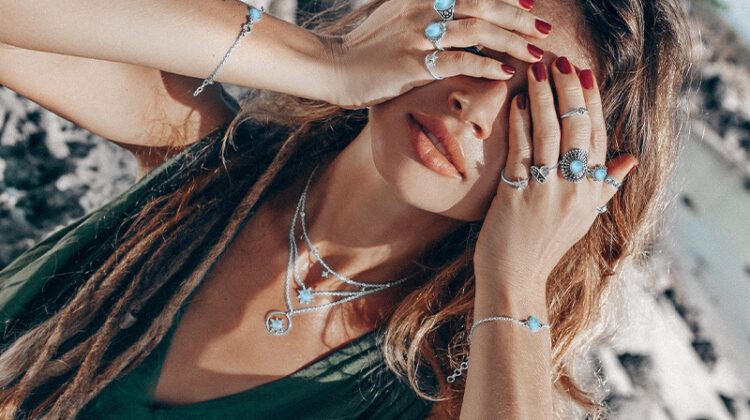 Larimar Earrings